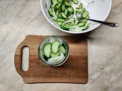 Салат Нежинский из огурцов на зиму - шаг 6 Салат Нежинский из огурцов на зиму - шаг 6