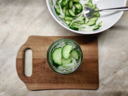 Салат Нежинский из огурцов на зиму - шаг 8 Салат Нежинский из огурцов на зиму - шаг 8