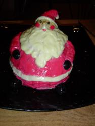 Салат Дед Мороз - шаг 13 Салат Дед Мороз - шаг 13