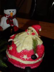 Салат Дед Мороз - шаг 15 Салат Дед Мороз - шаг 15