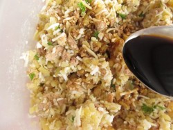 Салатные шарики с печенью трески в кунжуте - шаг 8