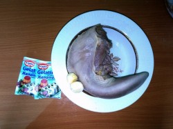 Сальтисон с языком - шаг 1