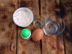 Самое простое тесто для пиццы без дрожжей - шаг 1 Самое простое тесто для пиццы без дрожжей - шаг 1