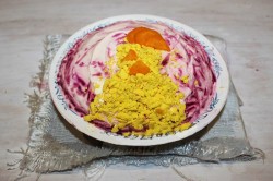 Сельдь под шубой Петух - шаг 12