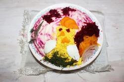 Сельдь под шубой Петух - шаг 15