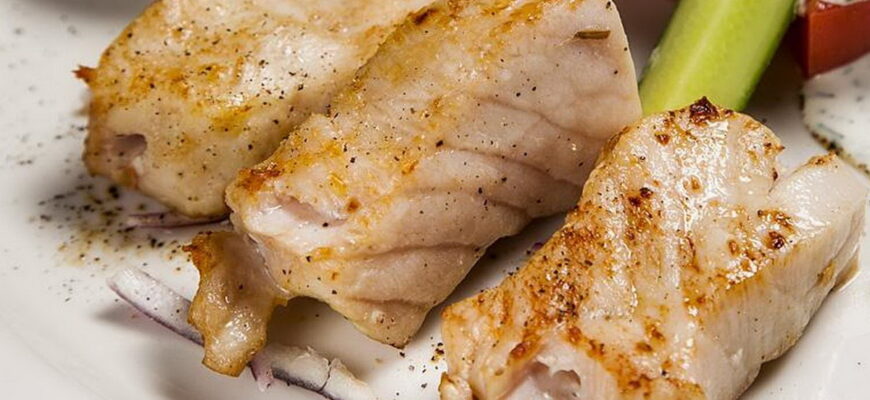 Шашлык из рыбы, белуги