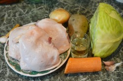 Щи на курином бульоне из капусты - шаг 1 Щи на курином бульоне из капусты - шаг 1