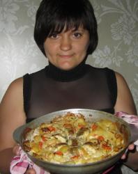 Щука с картошкой в духовке со сметаной - шаг 10