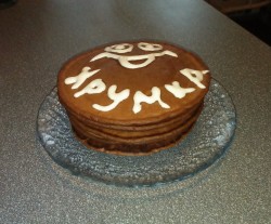 Шоколадные американские блинчики на кефире панкейки - шаг 7