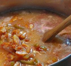 Суп солянка с копченостями и рисом - шаг 5 Суп солянка с копченостями и рисом - шаг 5