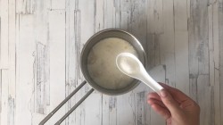 Суфле Птичье молоко с желатином - шаг 4 Суфле Птичье молоко с желатином - шаг 4