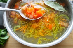 Суп из зеленой чечевицы с курицей - шаг 10 Суп из зеленой чечевицы с курицей - шаг 10