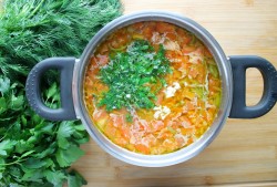 Суп из зеленой чечевицы с курицей - шаг 11 Суп из зеленой чечевицы с курицей - шаг 11