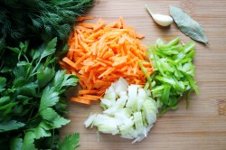 Суп из зеленой чечевицы с курицей - шаг 7 Суп из зеленой чечевицы с курицей - шаг 7