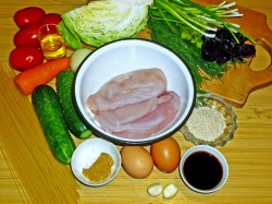 Суп Кукси по корейски с курицей - шаг 1 Суп Кукси по корейски с курицей - шаг 1
