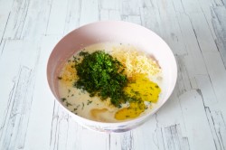 Сырные блины с зеленью - шаг 9