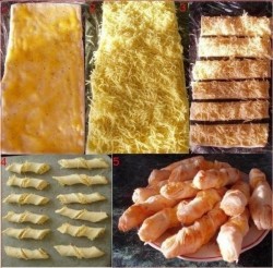 Палочки из слоеного теста с твердым сыром - шаг 1