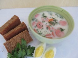 Сырный суп с колбасой и плавленным сыром - шаг 11