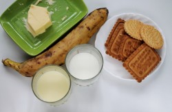 Торт банан печенье сгущенка без выпечки - шаг 1