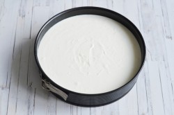 Торт без выпечки из печенья творога сметаны с фруктами - шаг 11