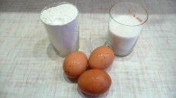 Бисквитный торт с заварным кремом - шаг 1