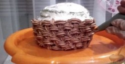 Торт корзина с цветами на 8 Марта - шаг 12