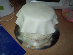 Торт Младенец из мастики - шаг 14 Торт Младенец из мастики - шаг 14