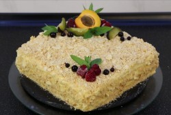 Торт Наполеон со сливочным кремом и ванильным вкусом - шаг 26