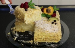 Торт Наполеон со сливочным кремом и ванильным вкусом - шаг 28