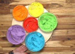 Торт Радужная Роза - шаг 1