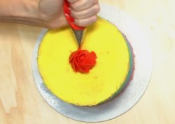 Торт Радужная Роза - шаг 11