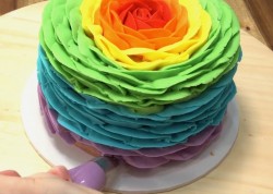 Торт Радужная Роза - шаг 14
