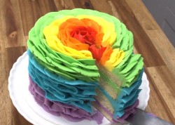 Торт Радужная Роза - шаг 15
