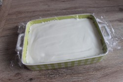 Творожный торт с желатином печеньем без выпечки - шаг 7 Творожный торт с желатином печеньем без выпечки - шаг 7