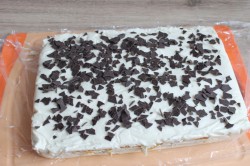 Творожный торт с желатином печеньем без выпечки - шаг 8 Творожный торт с желатином печеньем без выпечки - шаг 8