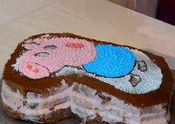 Торт Свинка Пеппа йогуртовый - шаг 12