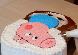 Торт Свинка Пеппа йогуртовый - шаг 15