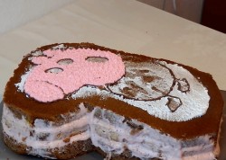 Торт Свинка Пеппа йогуртовый - шаг 10