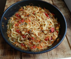 Удон со свининой и овощами в соусе терияки - шаг 10 Удон со свининой и овощами в соусе терияки - шаг 10