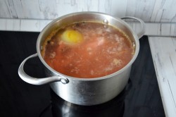 Уха из брюшек семги с пшеном - шаг 6 Уха из брюшек семги с пшеном - шаг 6