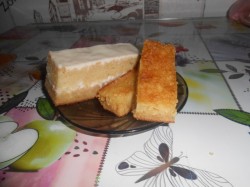 Ванильный манник на кефире без муки с кремом из сметаны - шаг 14