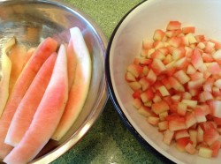 Варенье из арбузных корок с лимоном - шаг 3 Варенье из арбузных корок с лимоном - шаг 3