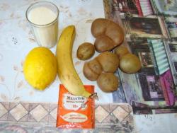 Варенье из киви и бананов - шаг 1 Варенье из киви и бананов - шаг 1