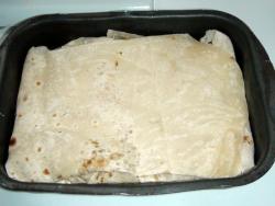 Ачма из лаваша с  творогом на кефире - шаг 10