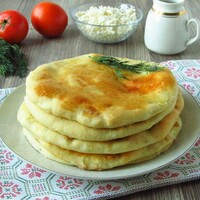 Хачапури с творогом в духовке