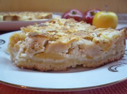 Быстрый яблочный пирог с творожной заливкой - шаг 13 Быстрый яблочный пирог с творожной заливкой - шаг 13