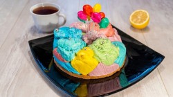 Яркий творожный торт из печенья без выпечки - шаг 21