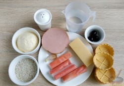 Закуска в тарталетках Поросята - шаг 1