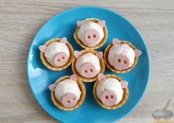 Закуска в тарталетках Поросята - шаг 8
