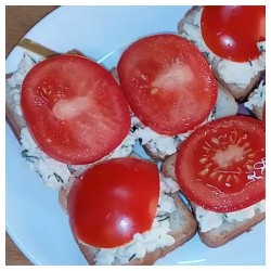 Закусочные бутерброды с помидорами и сыром - шаг 6